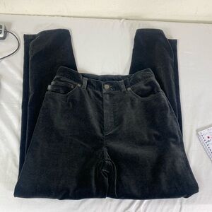 Ralph Lauren Black stretchy Velour strength leg Pants